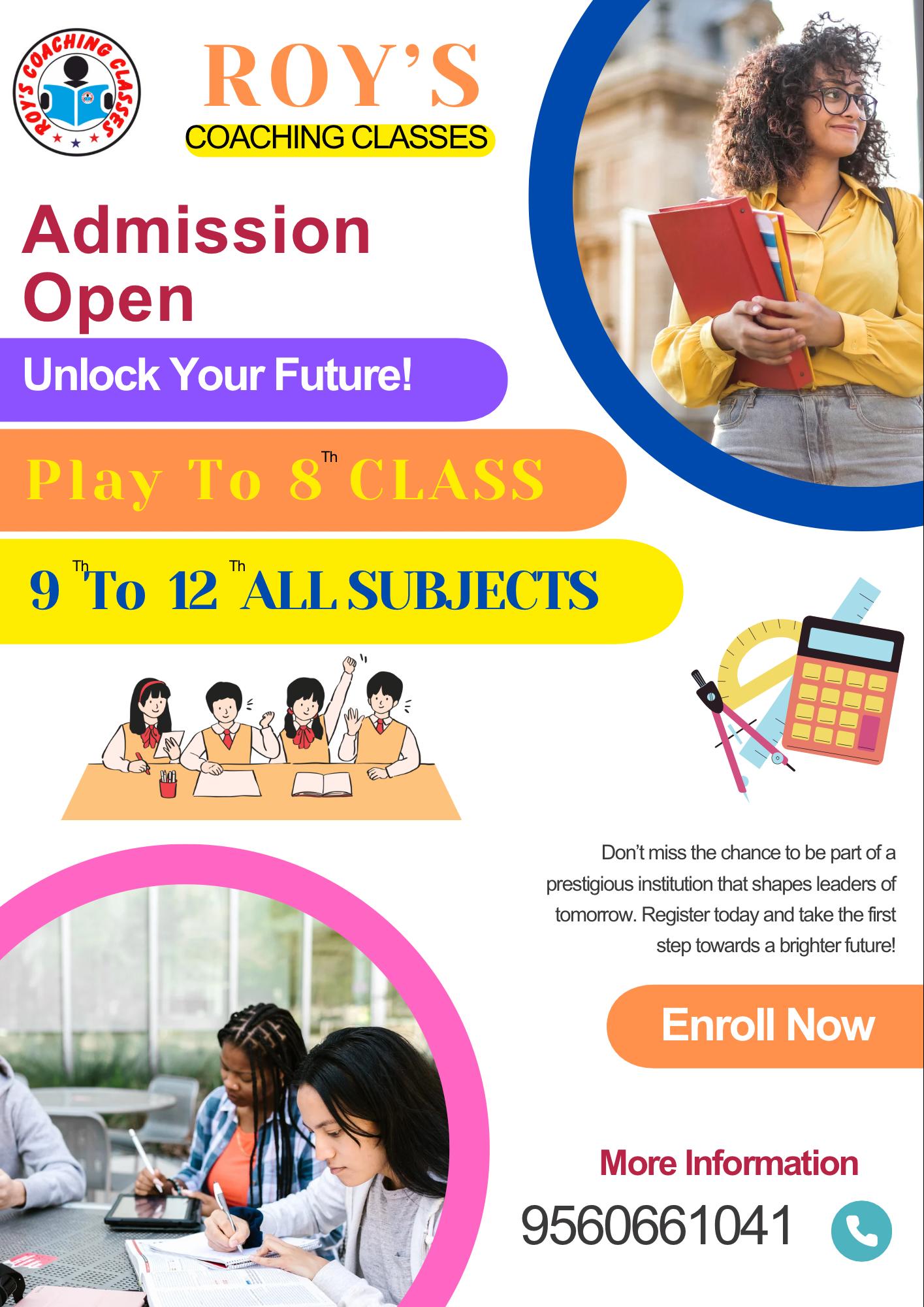Roy's Coaching Classes Delhi — Class 9 10 11 12 Coaching
